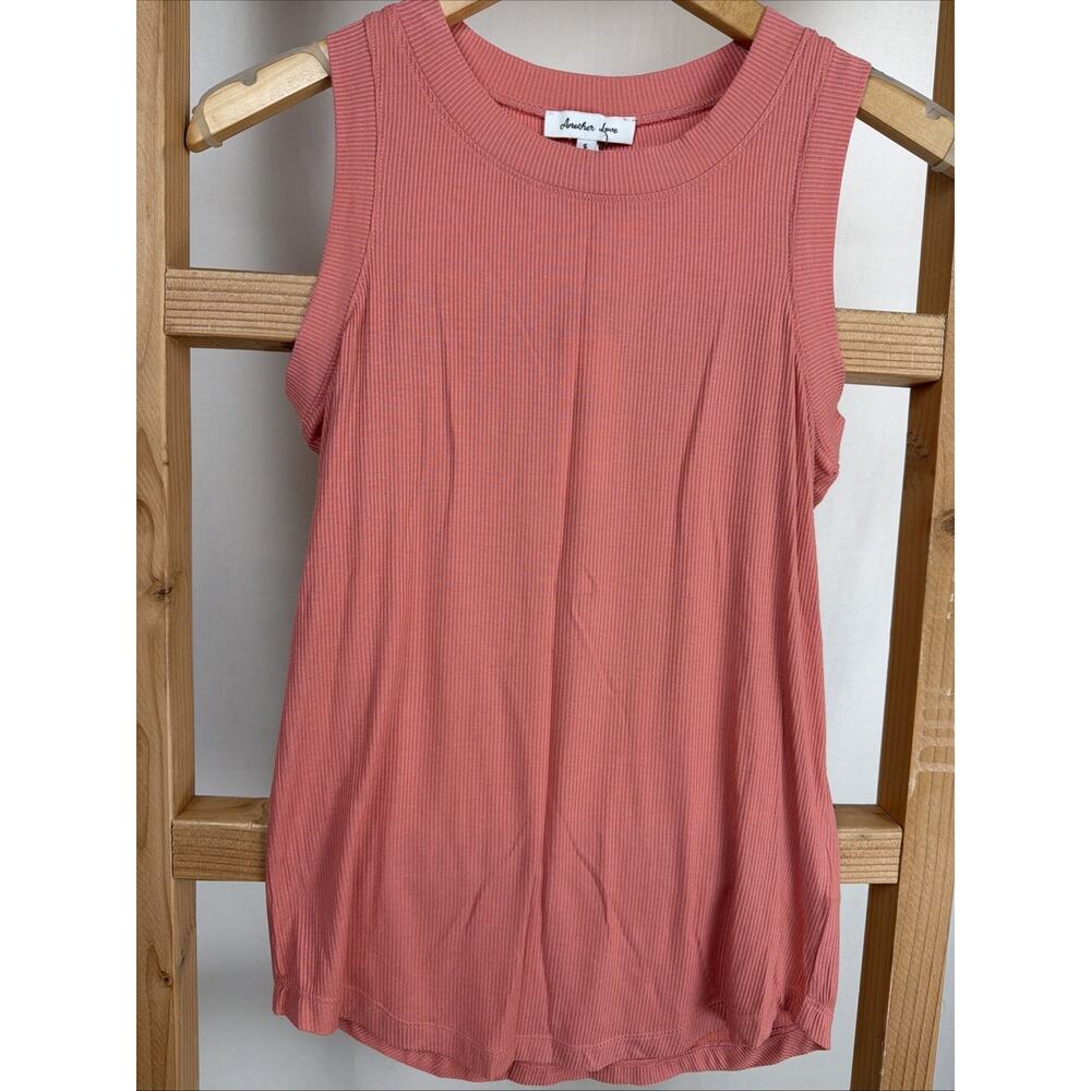 NWT Another Love Dear John CLEO Salmon Ribbed Tank Top #1107 Size SMALL